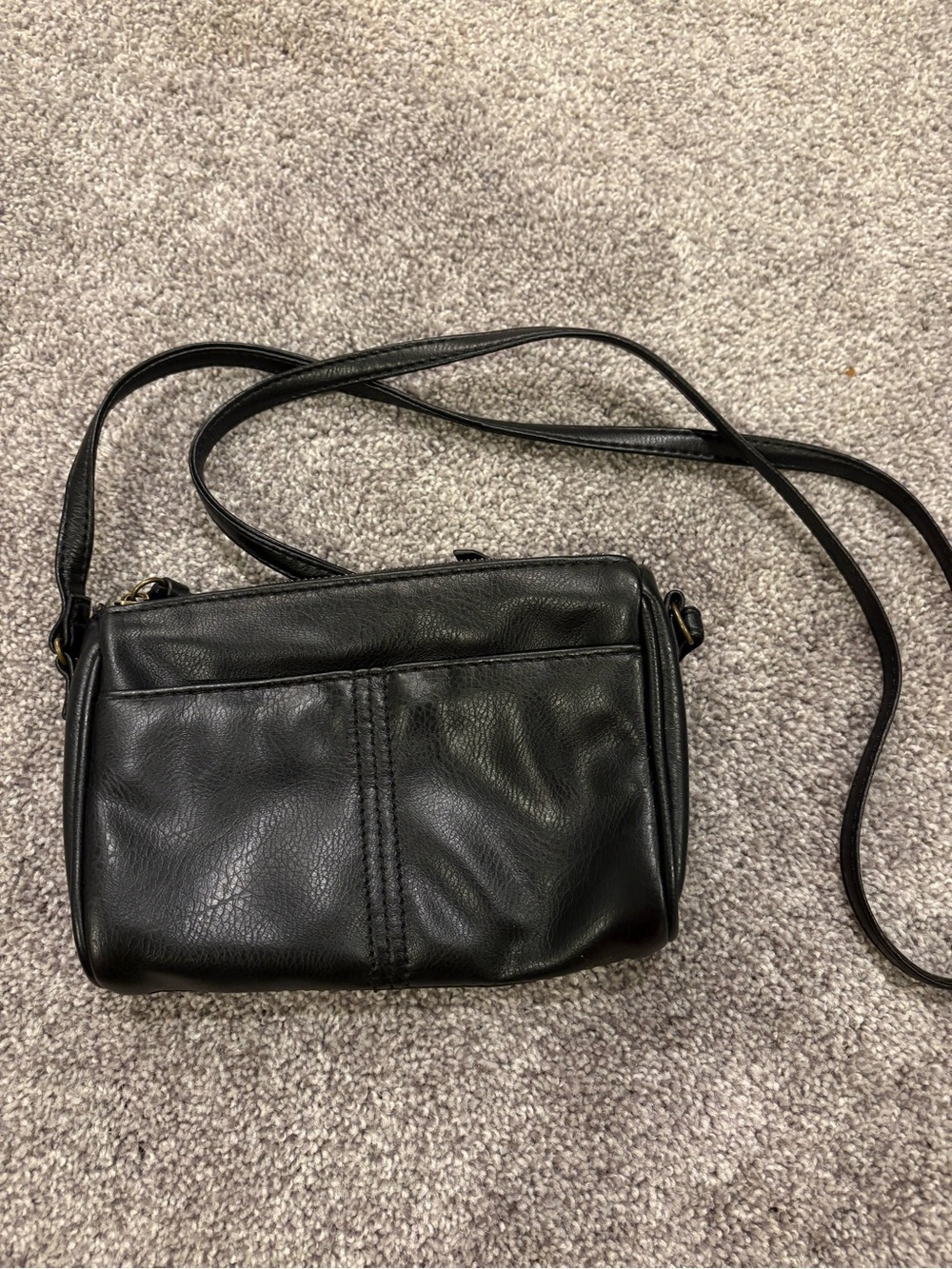 Small Black leather purse